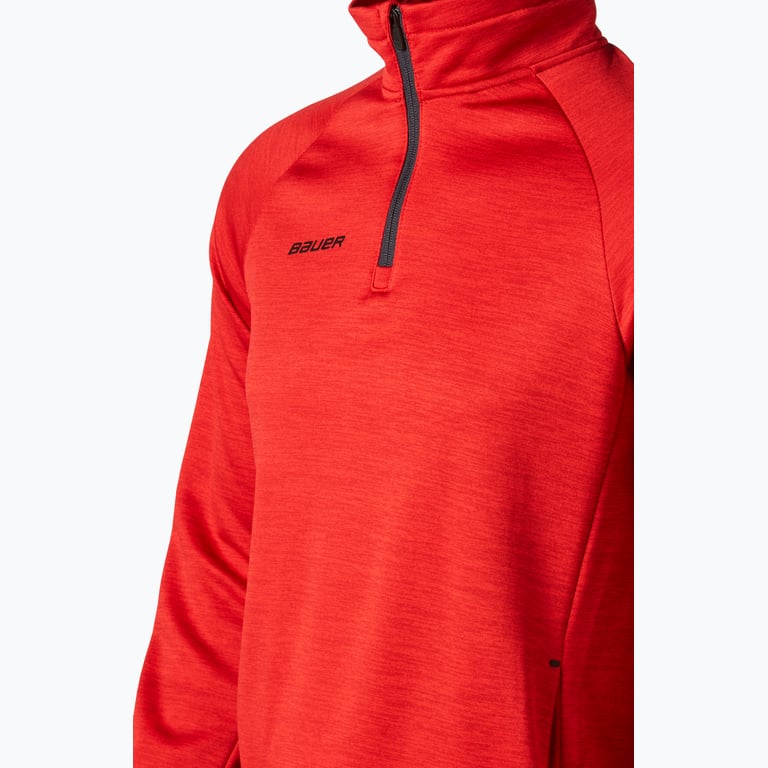 Bauer Hockey Vapor Fleece Sr 1/4 Zip träningströja Röd