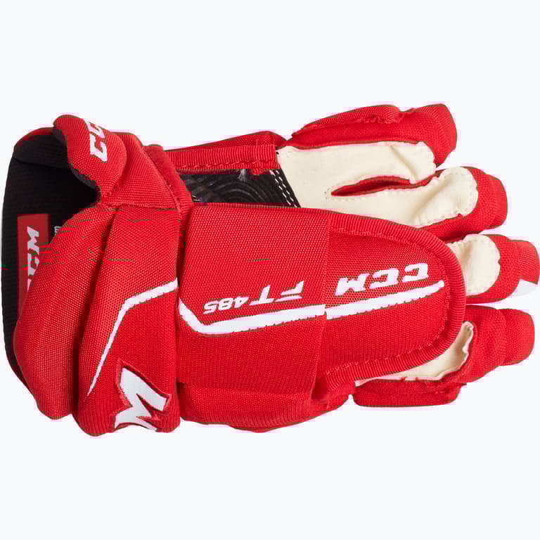 CCM Hockey HG Jetspeed FT485 JR hockeyhandskar Röd