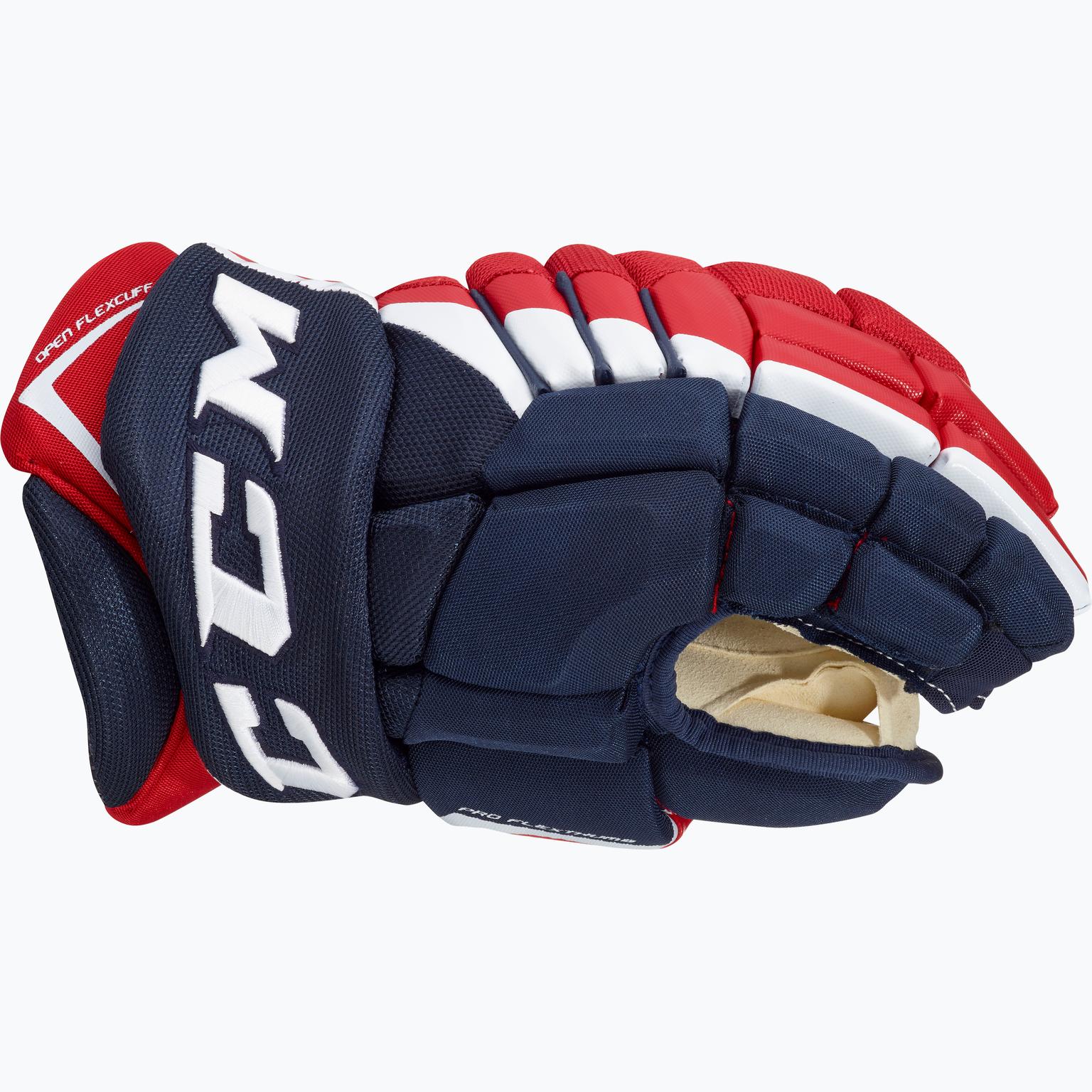 CCM Hockey HG Jetspeed FT4 Pro SR hockeyhandskar Blå