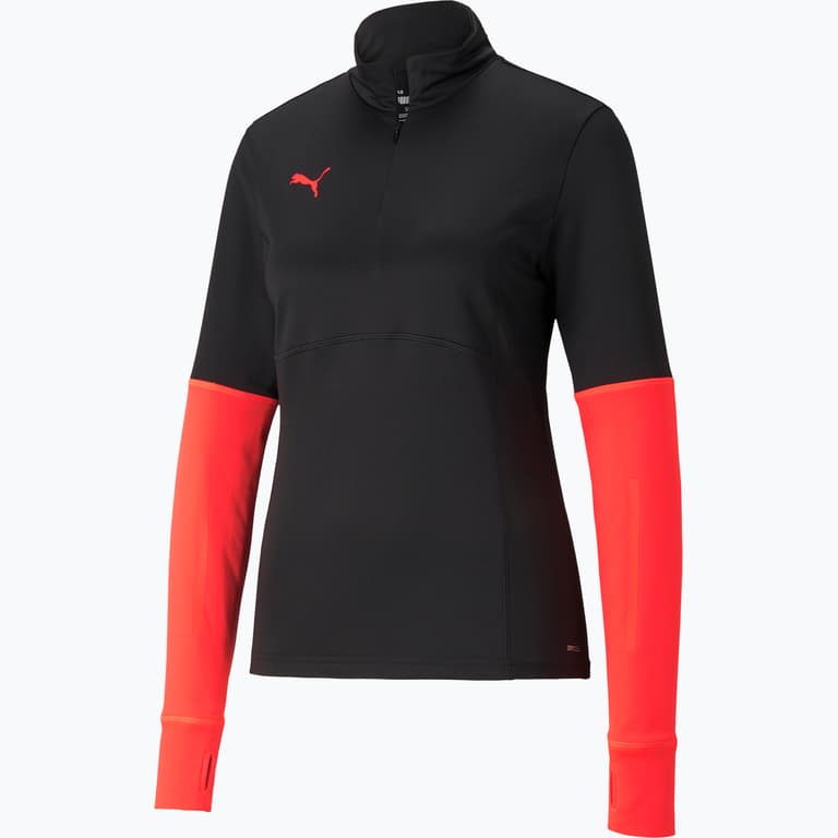 Puma individualCUP W 1/4 Zip Top träningströja Svart