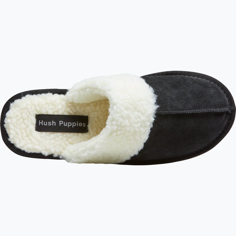 Hush Puppies Suede Slipper tofflor Svart