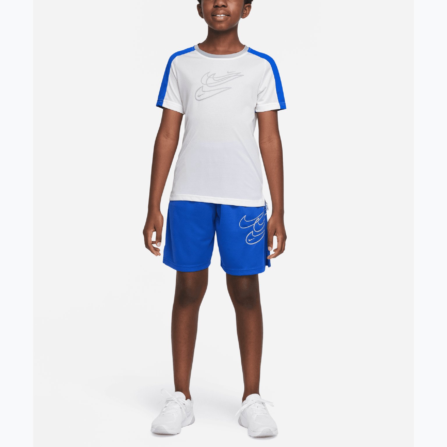 Nike Dri-FIT Big Kids JR träningst-shirt Vit