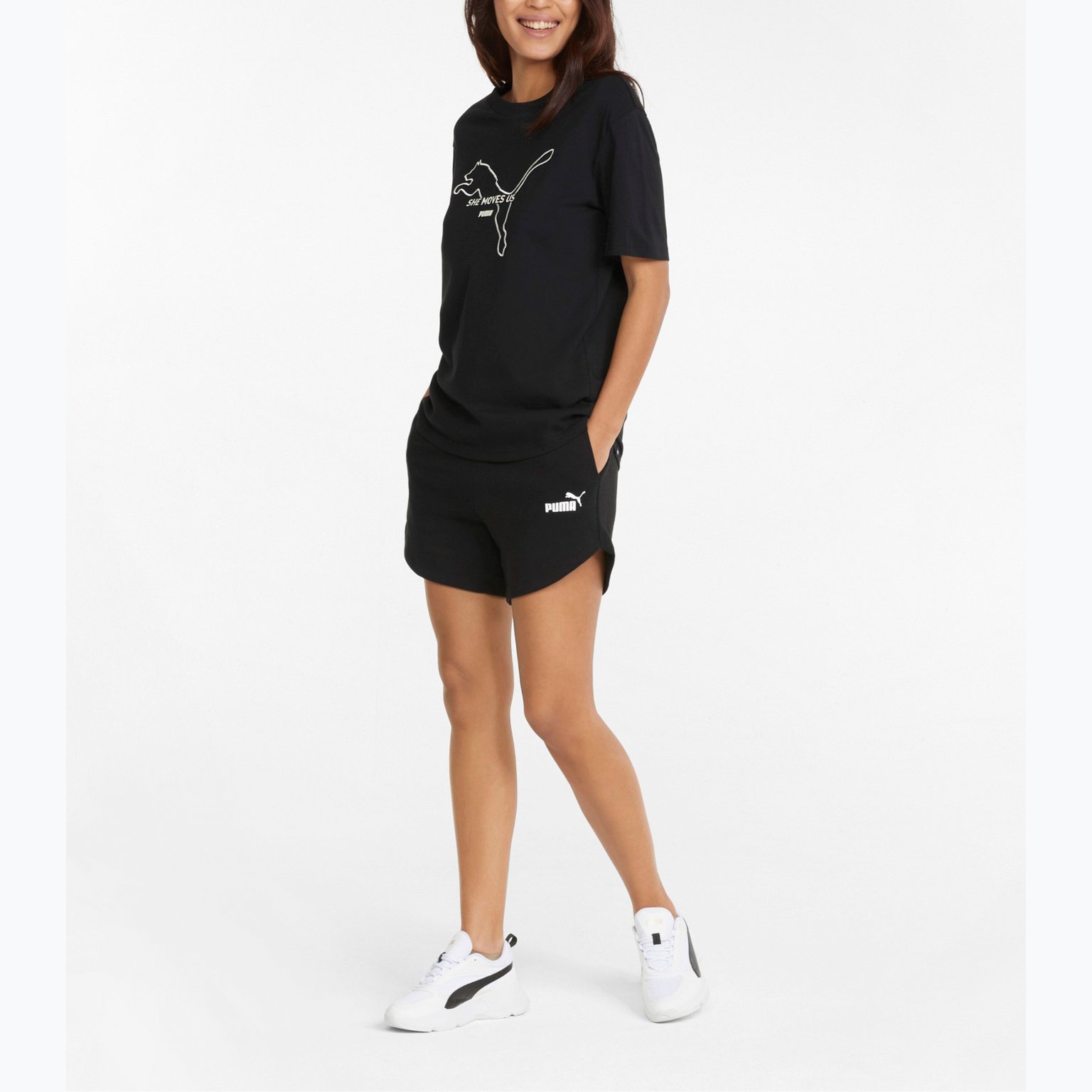 Puma Essentials High Waist shorts Svart