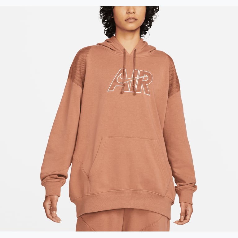 Nike Air Fleece W huvtröja Beige