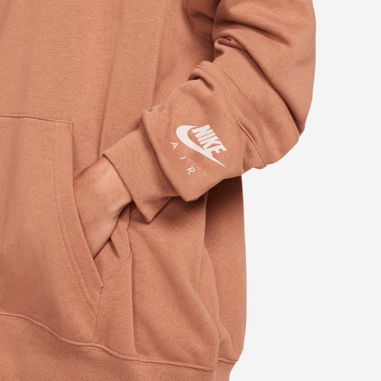 Nike Air Fleece W huvtröja Beige