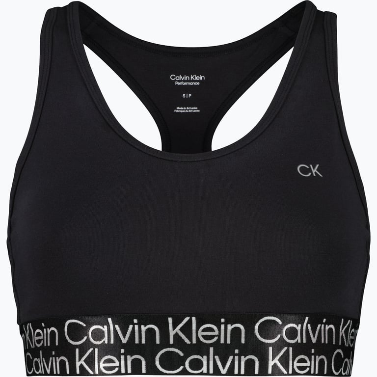 Calvin Klein PW Low B sport-BH Svart