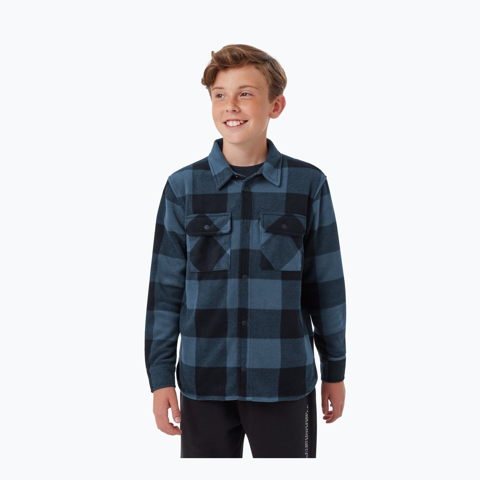 McKinley Wood Fleece JR skjorta Röd