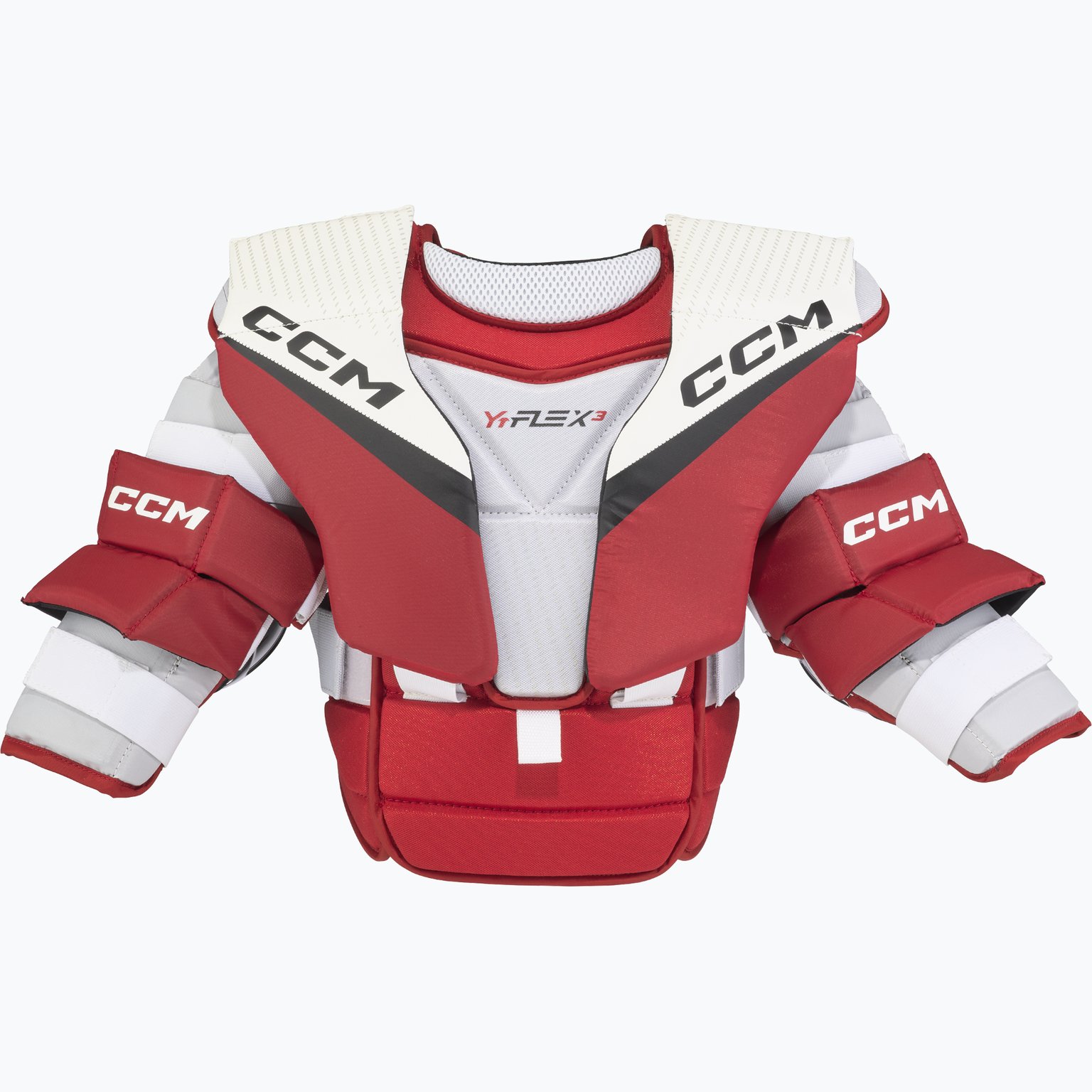 CCM Hockey YTFLEX 3 YTH axelskydd Röd