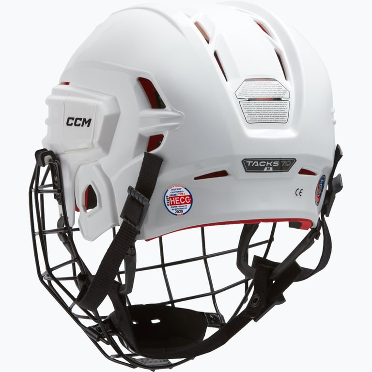 CCM Hockey Tacks 70 HTC SR hockeyhjälm Vit