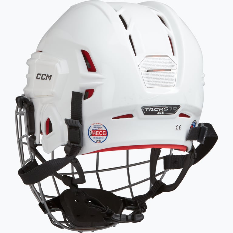 CCM Hockey Tacks 70 HTC YTH hockeyhjälm Vit