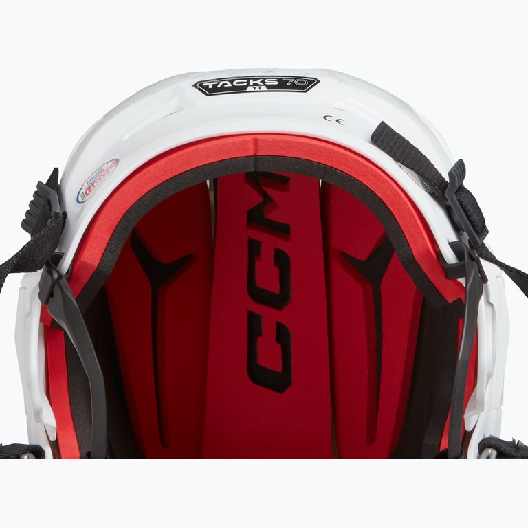 CCM Hockey Tacks 70 HTC YTH hockeyhjälm Vit