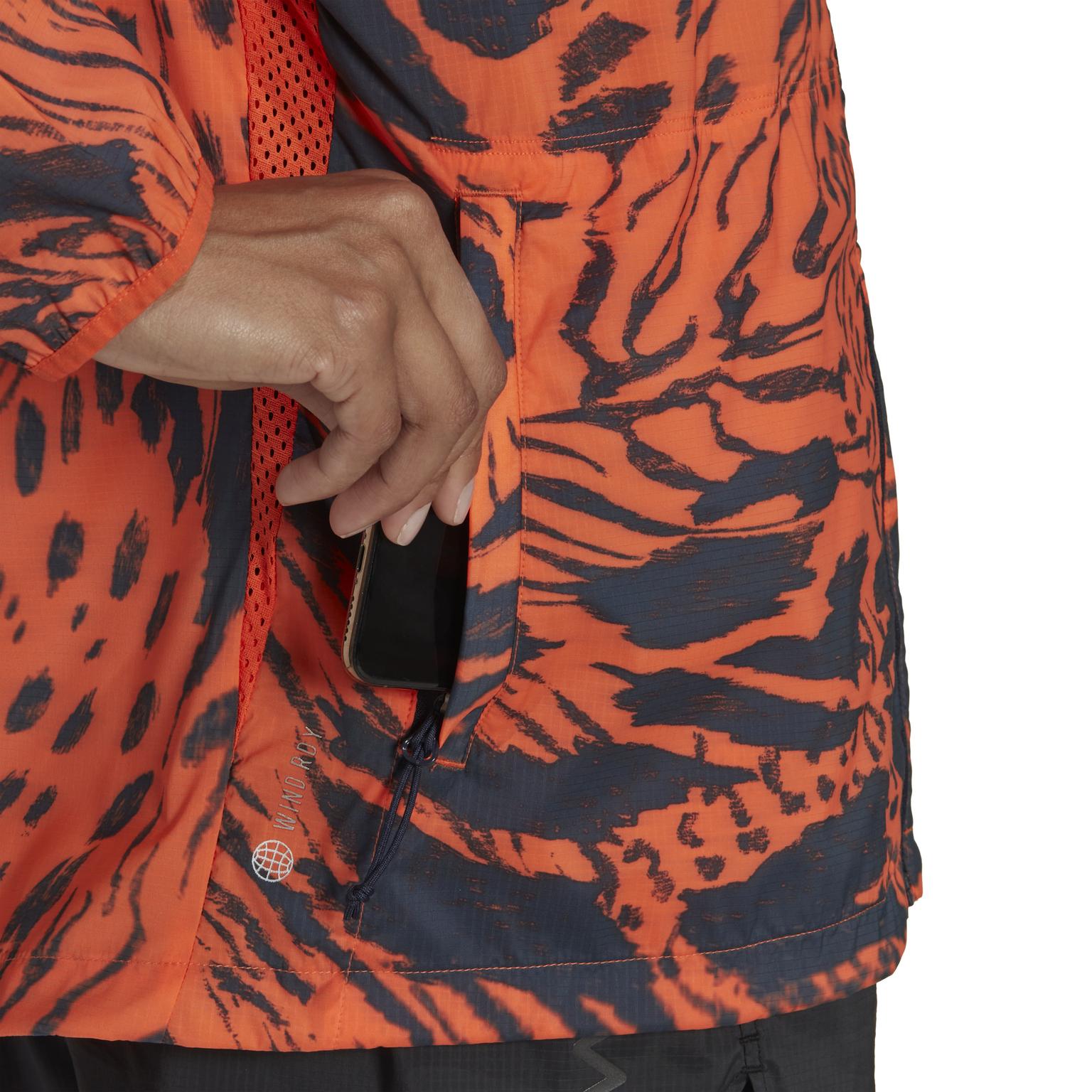 adidas Fast AOP löparjacka Orange