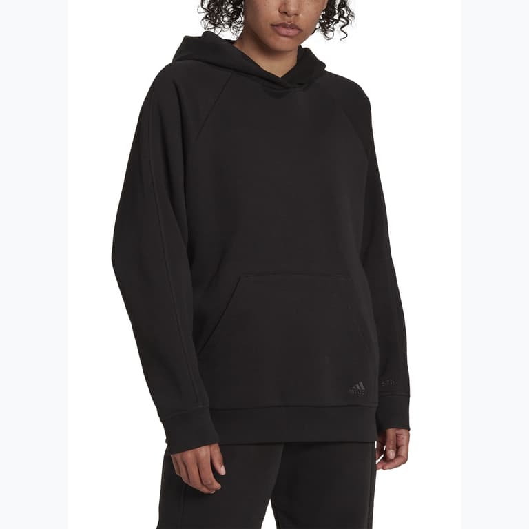 adidas All SZN Fleece Boyfriend huvtröja Svart