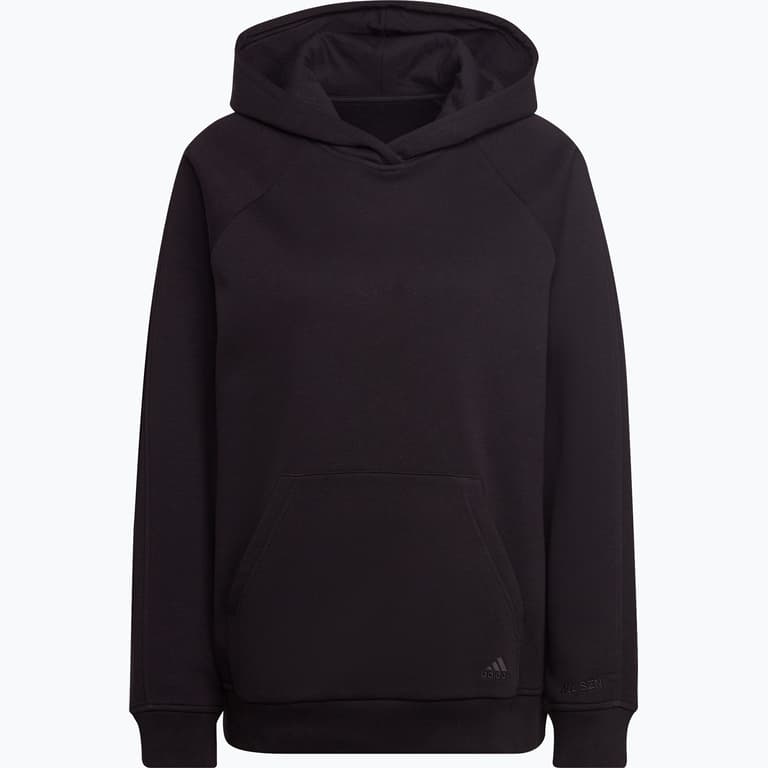 adidas All SZN Fleece Boyfriend huvtröja Svart