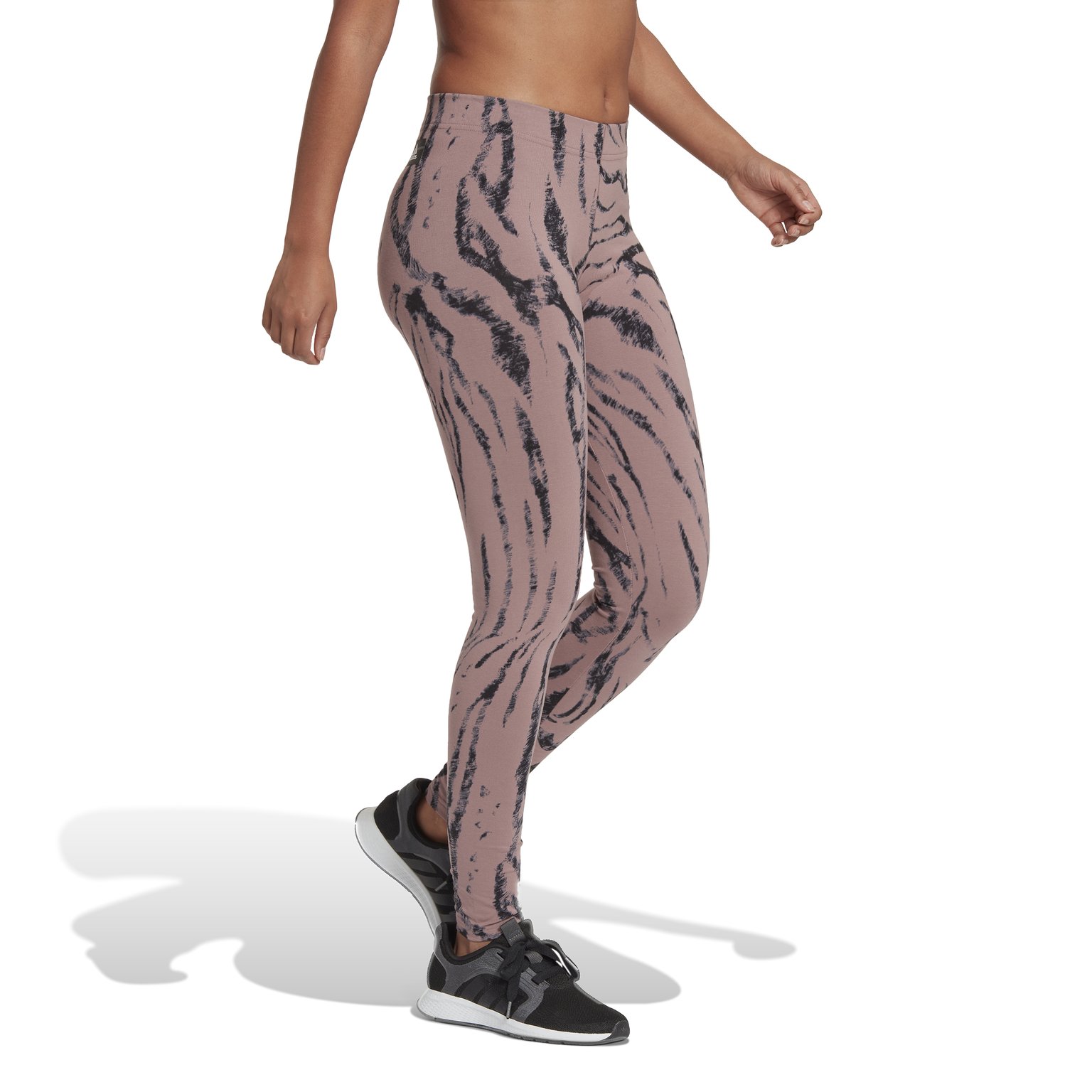 adidas Future Icons Animal Print leggings Lila