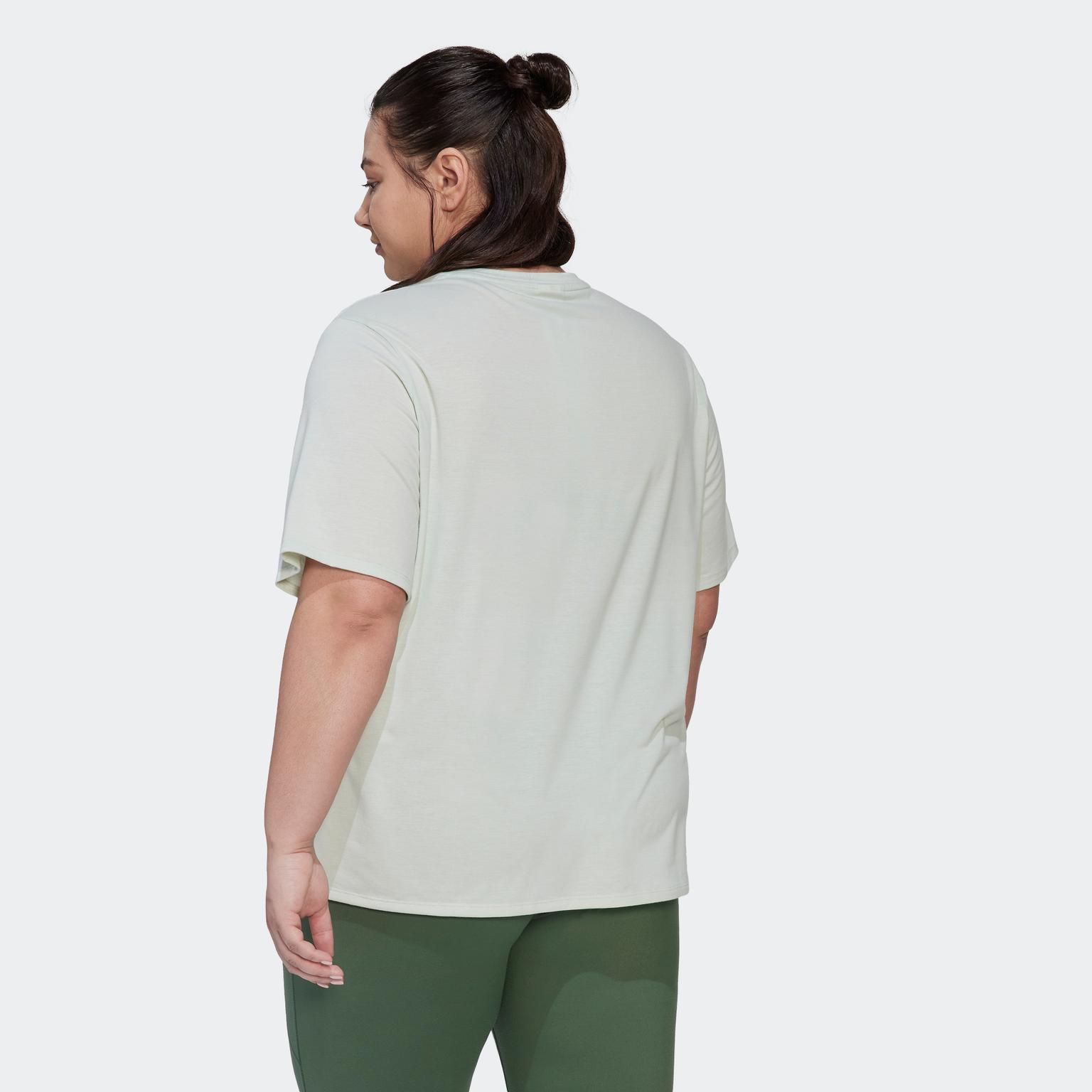 adidas Icons 3-Stripes Plus Size träningst-shirt Grön