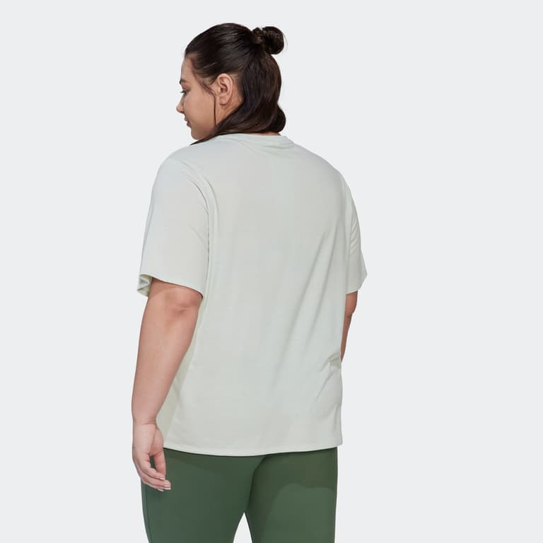 adidas Icons 3-Stripes Plus Size träningst-shirt Grön