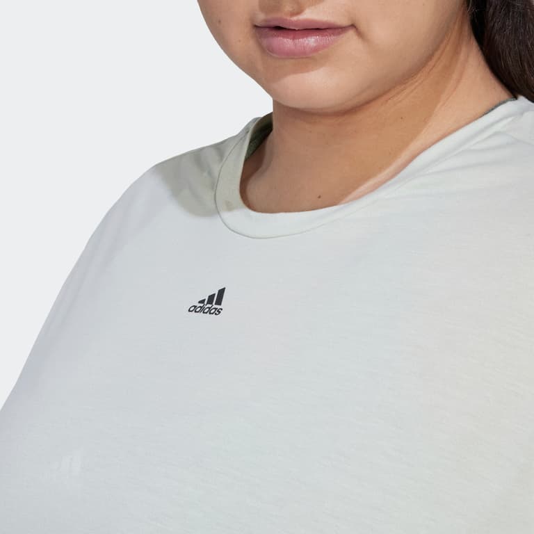 adidas Icons 3-Stripes Plus Size träningst-shirt Grön