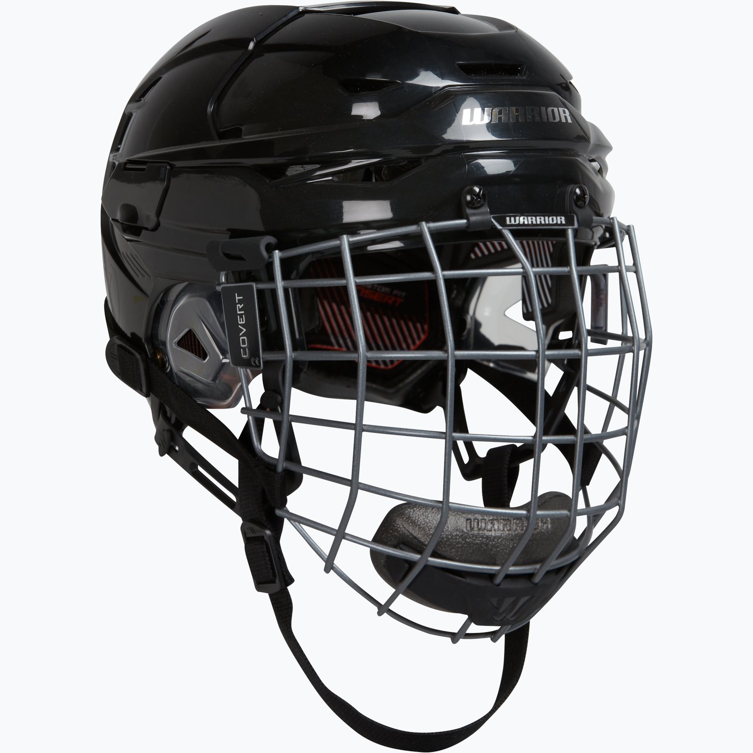 Warrior Hockey Covert CF 100 Combo hockeyhjälm Röd