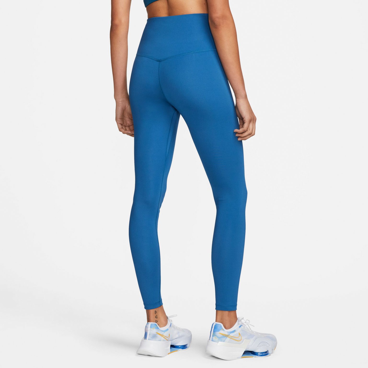 Nike Dri-FIT One High Waist träningstights Blå