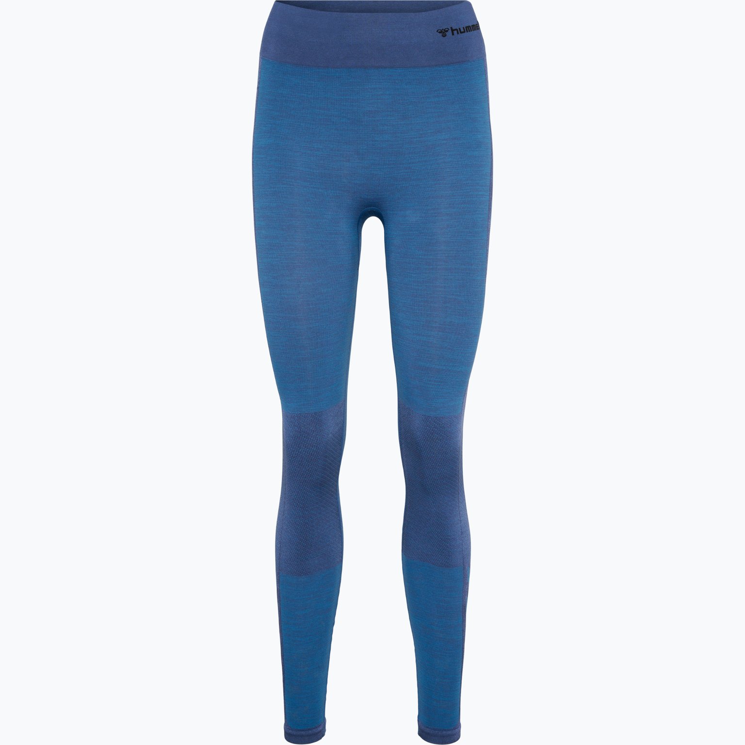 Hummel hmlCLEA Seamless Mid Waist träningstights Blå