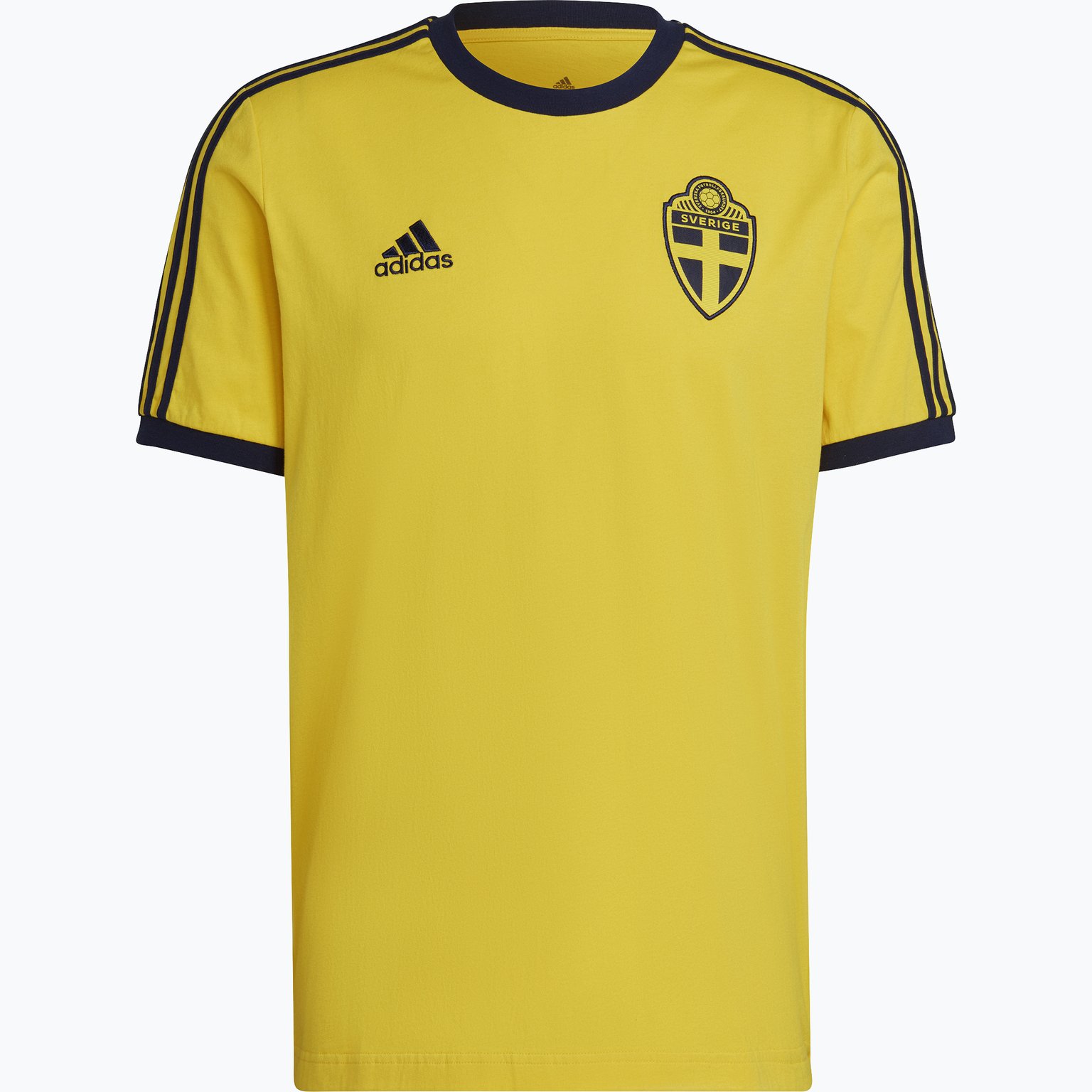 adidas Sweden 3-Stripes t-shirt  Gul