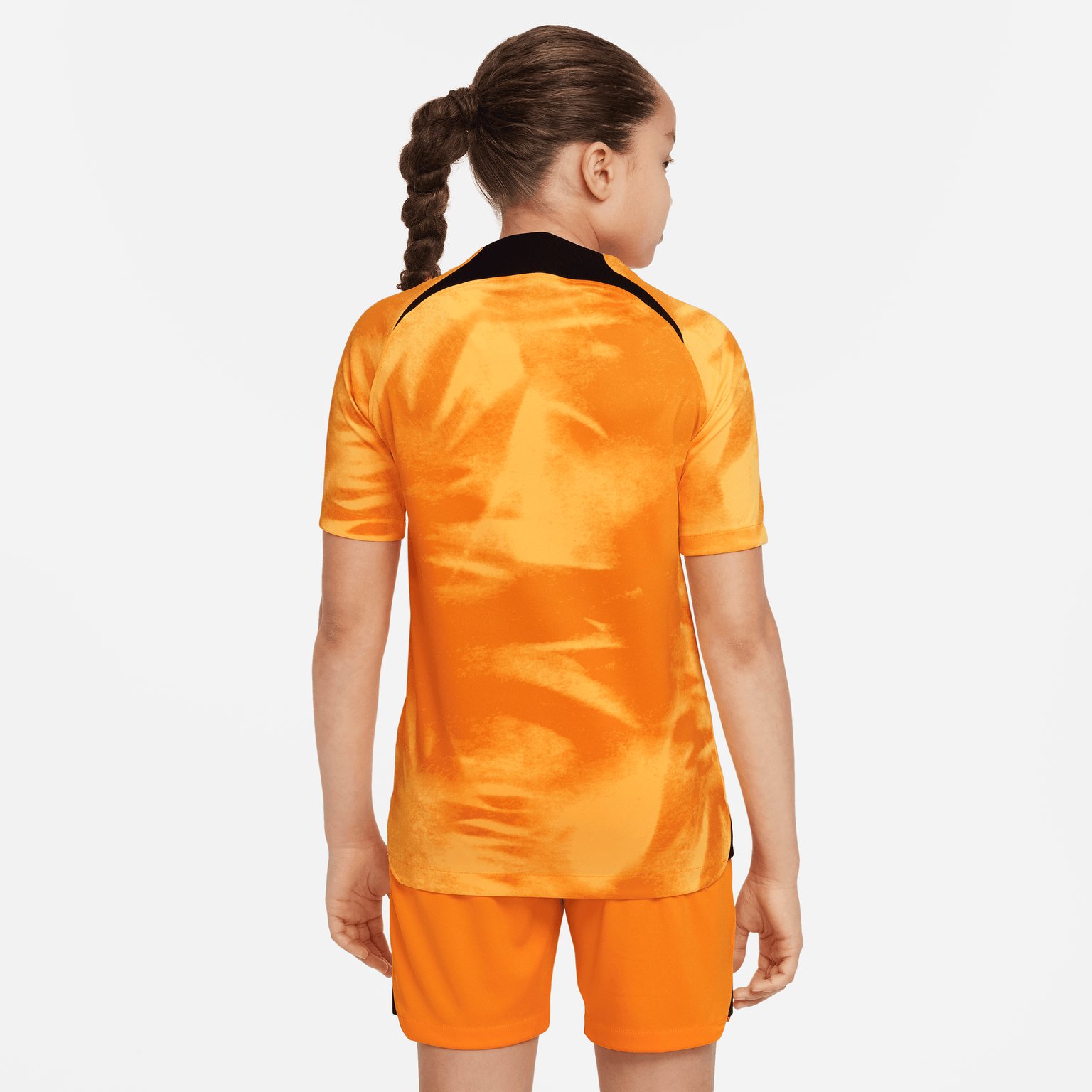 Nike Nederländerna 2022/23 Stadium Home JR matchtröja Orange