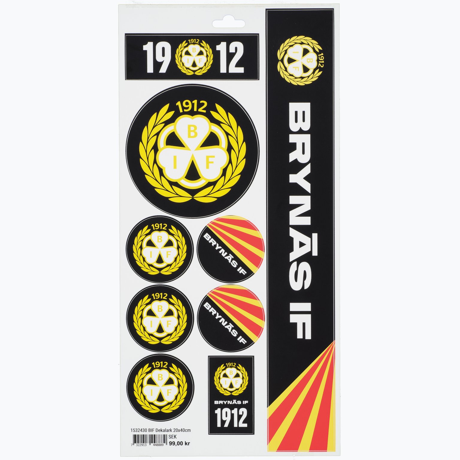 Brynäs IF Dekalark 20x40cm Flerfärgad