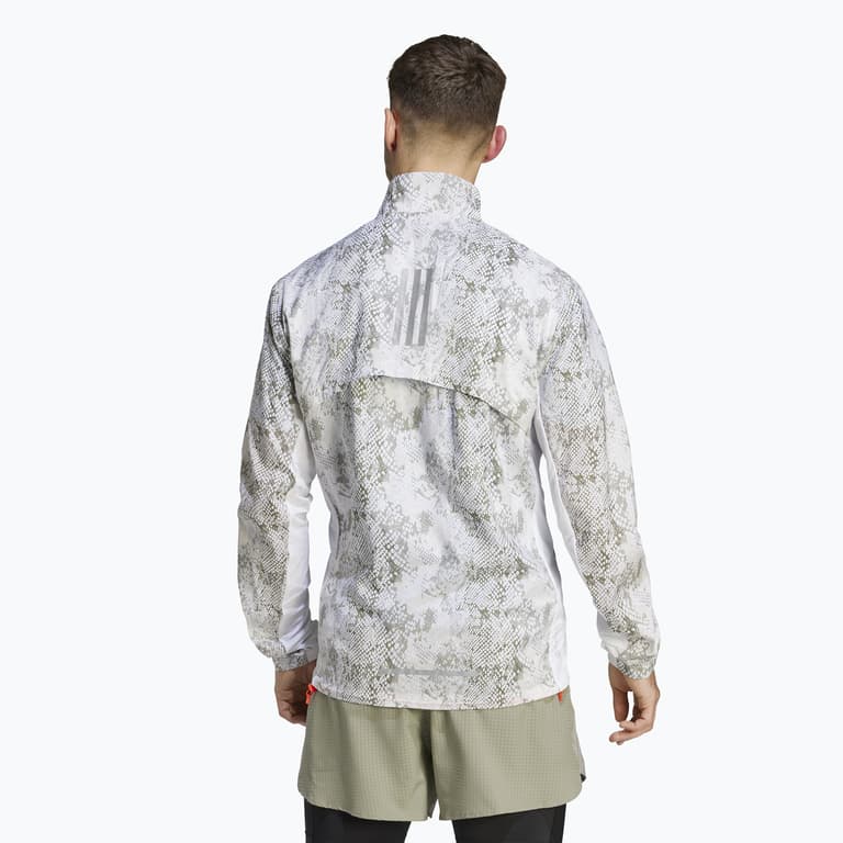 adidas Marathon Print M träningsjacka Vit