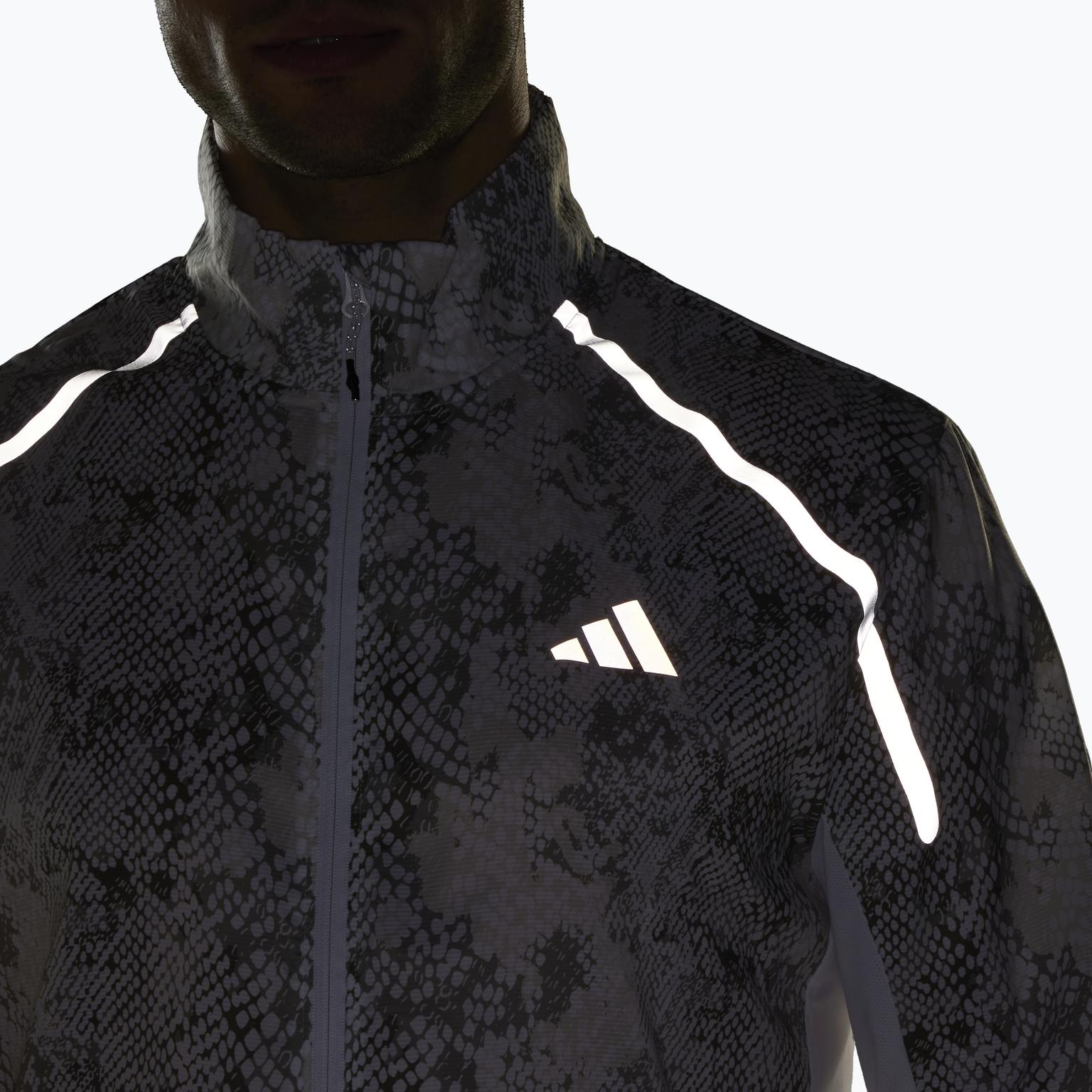 adidas Marathon Print M träningsjacka Vit