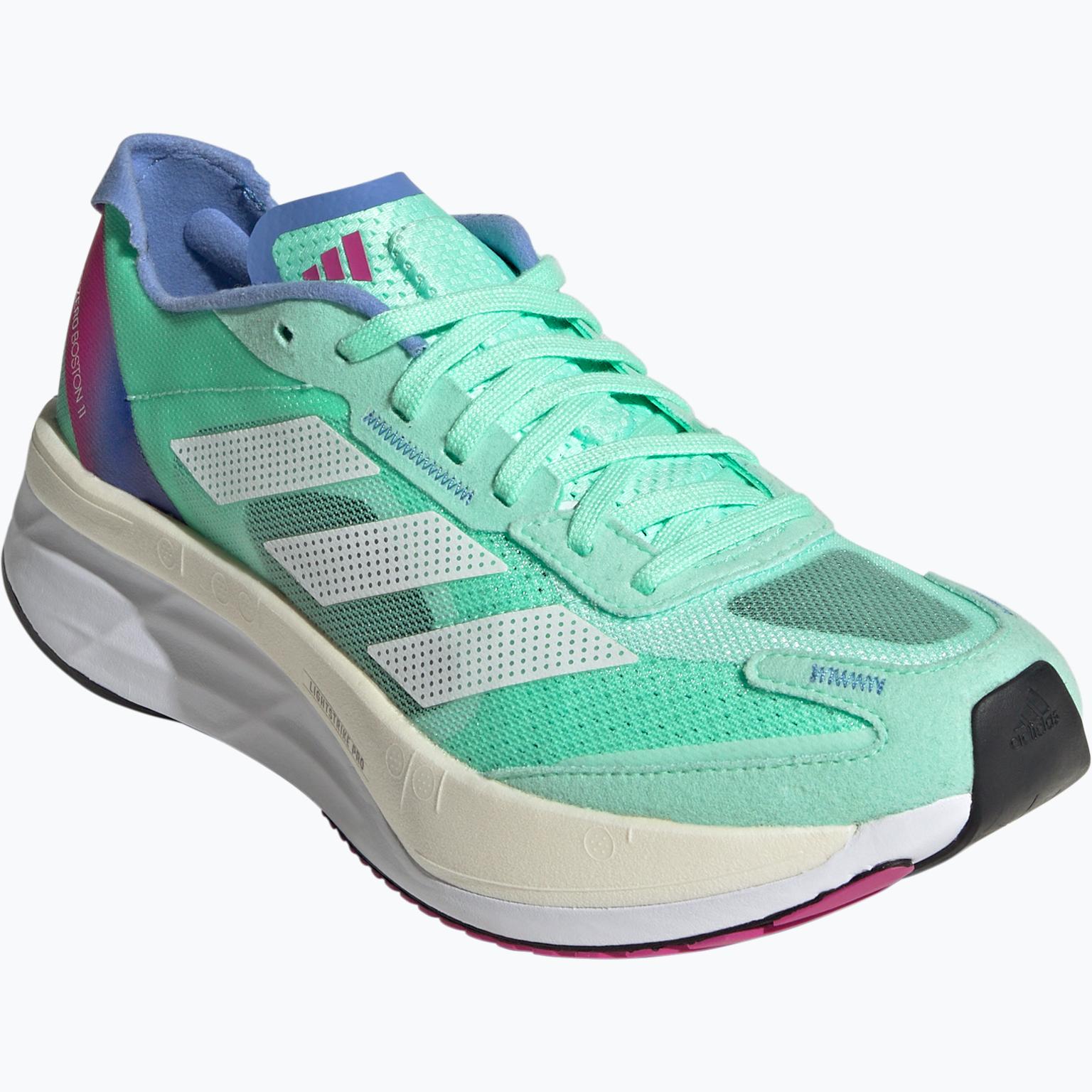 adidas Adizero Boston 11 W löparskor Grön