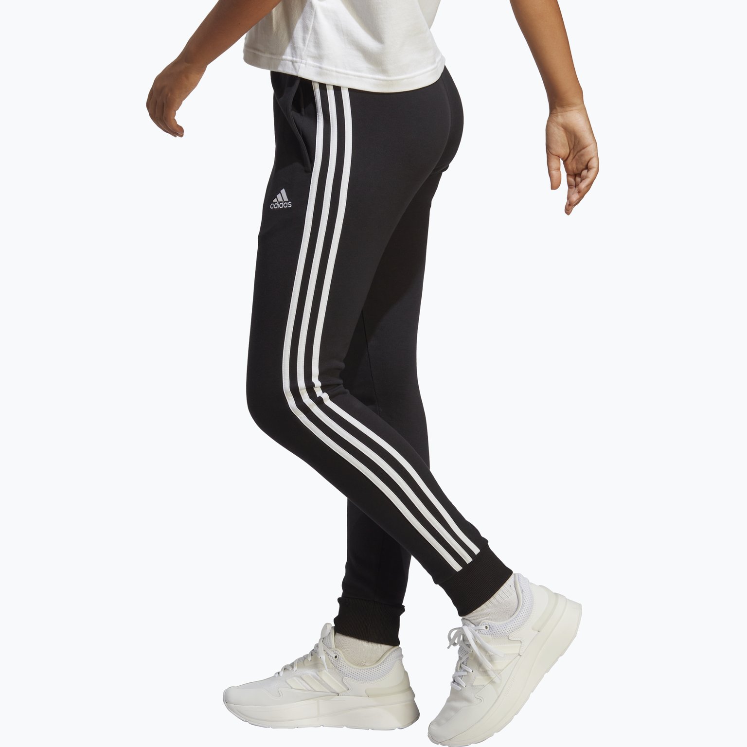 adidas Essentials 3-Stripes French Terry 24 W mjukisbyxor Svart