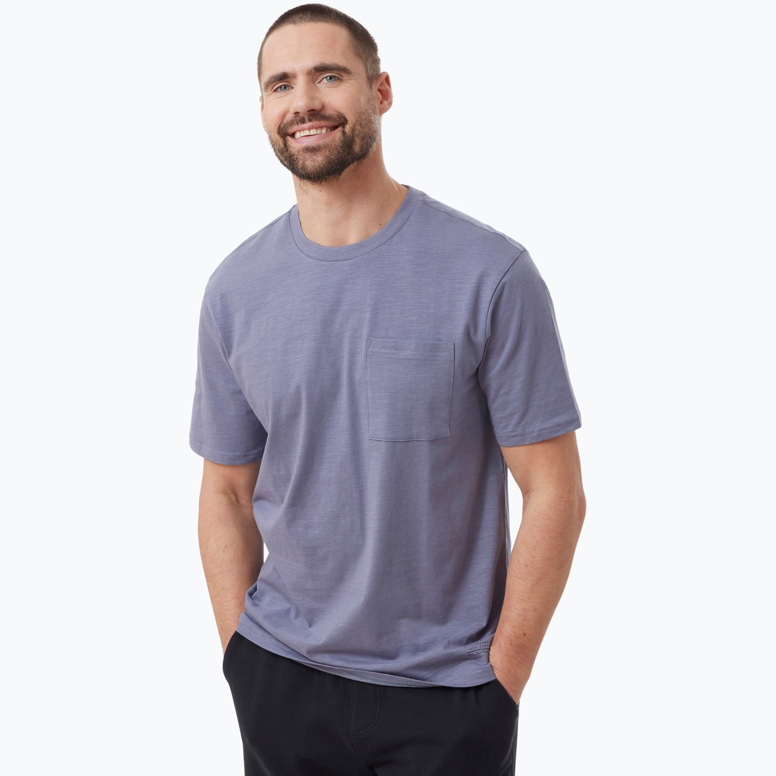 Firefly Solid Slub M t-shirt Blå