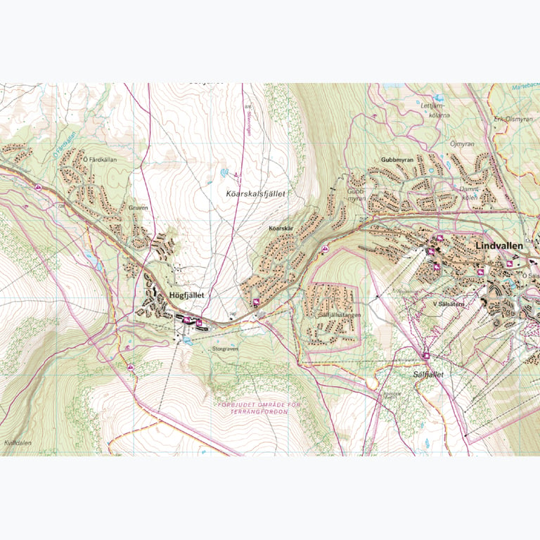 Calazo Sälenfjällen 1:25 000 karta Vit