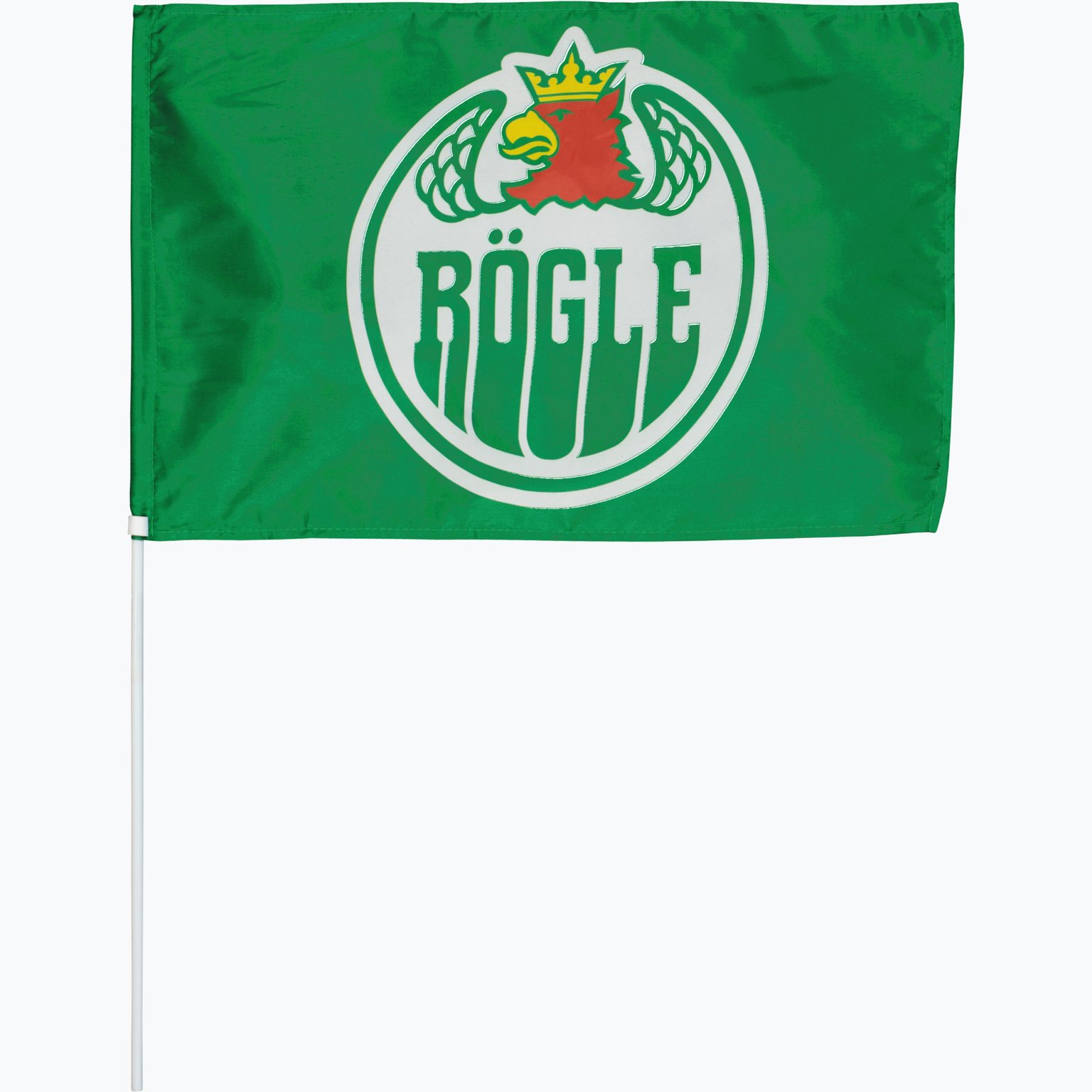 Rögle Flagga med pinne 30x45cm Grön