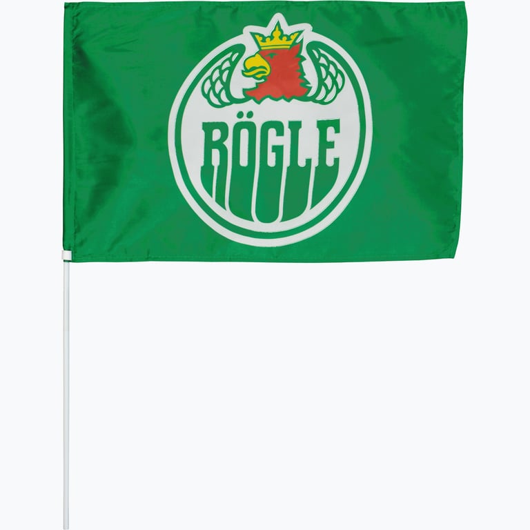 Rögle Flagga med pinne 30x45cm Grön