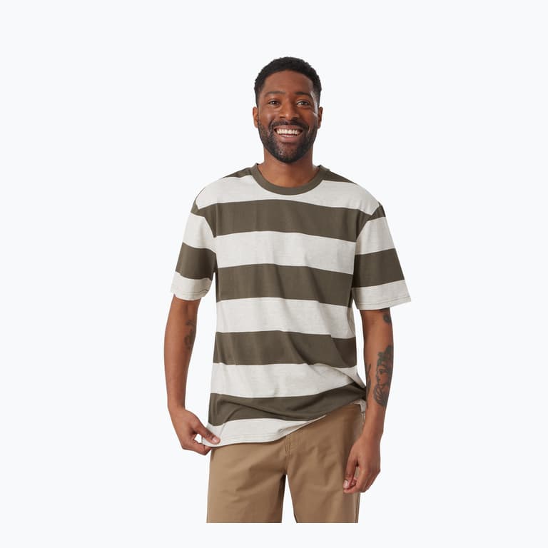 Firefly André Stripe M t-shirt Grön