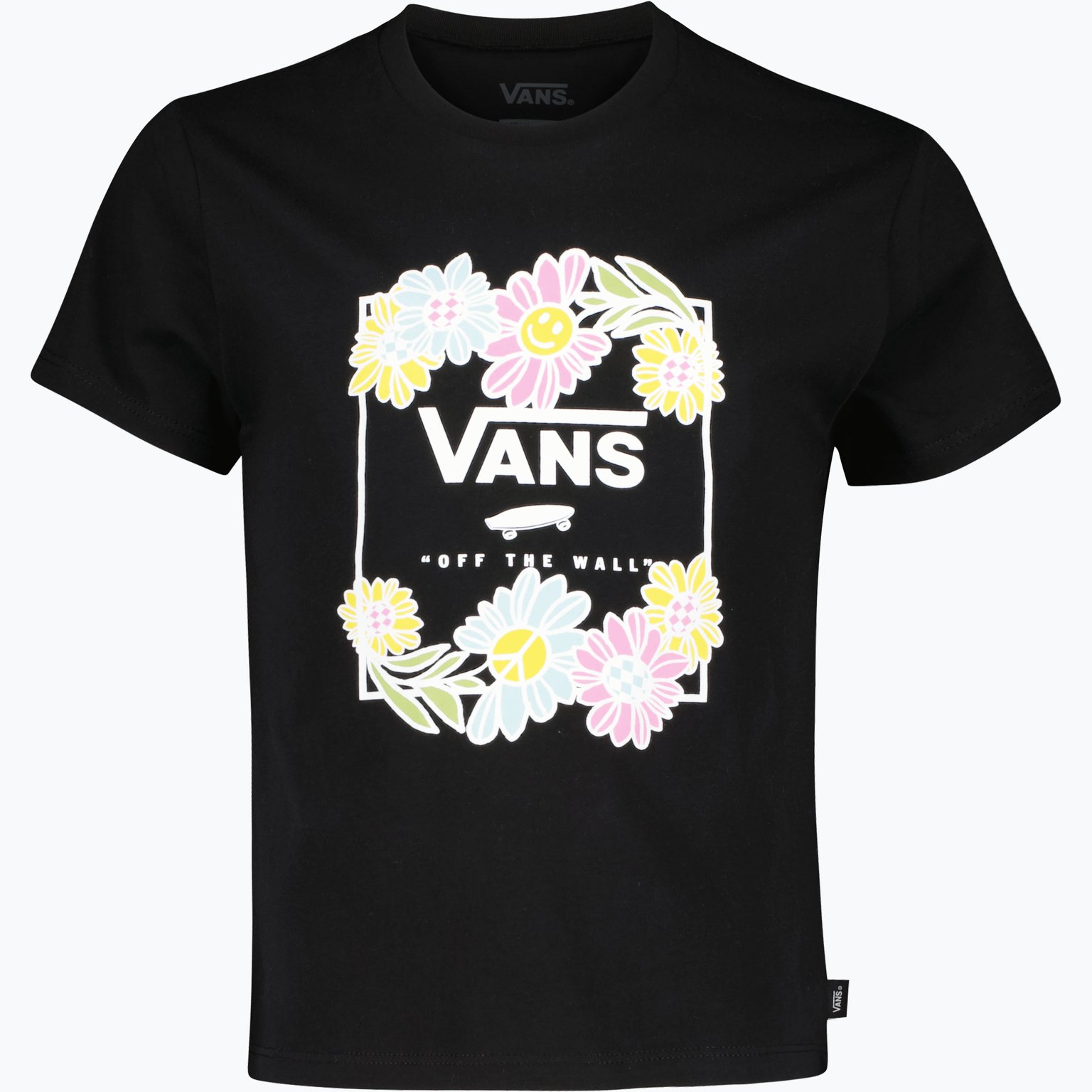 Vans Elevated Floral Crew JR t-shirt Svart