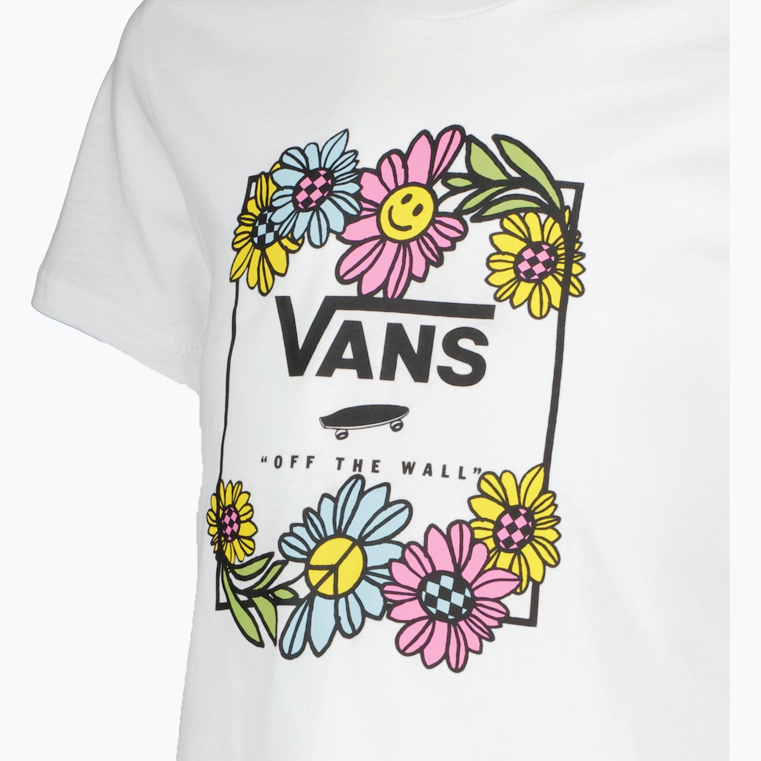 Vans Elevated Floral Crew JR t-shirt Vit