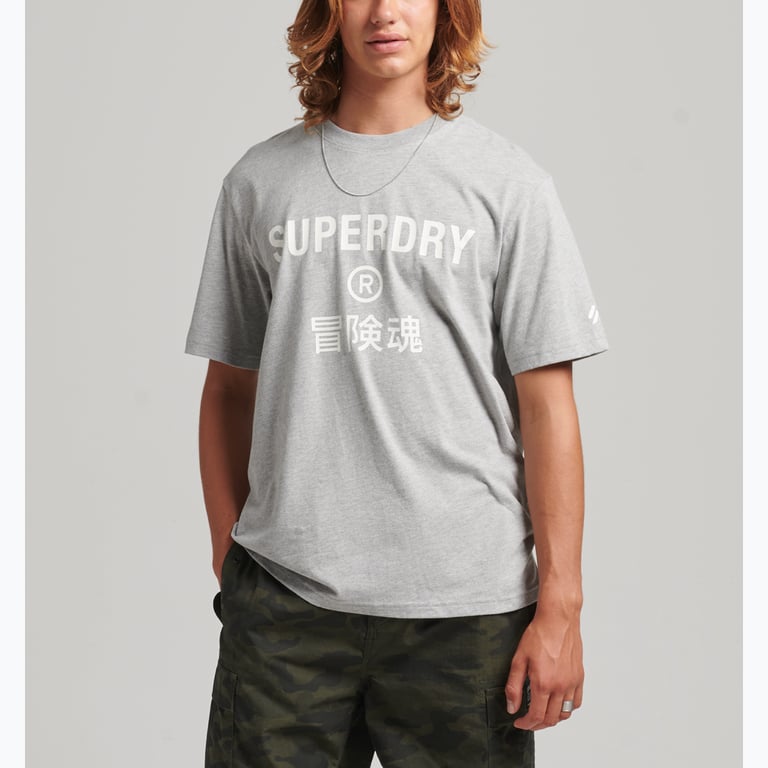 Superdry Code Core Sport t-shirt Grå