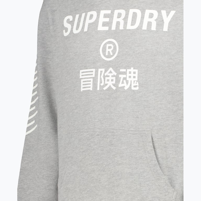 Superdry Code Core Sport huvtröja Grå