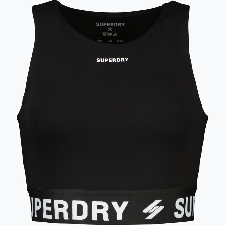 Superdry S Logo sport-BH Svart