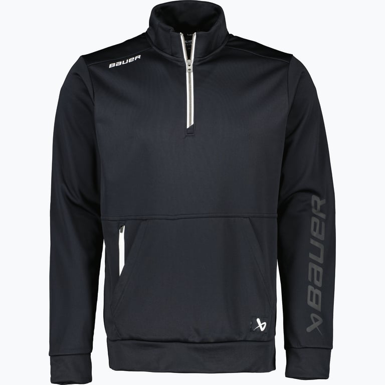 Bauer Hockey Team Fleece 1/2 Zip Sr träningströja Svart