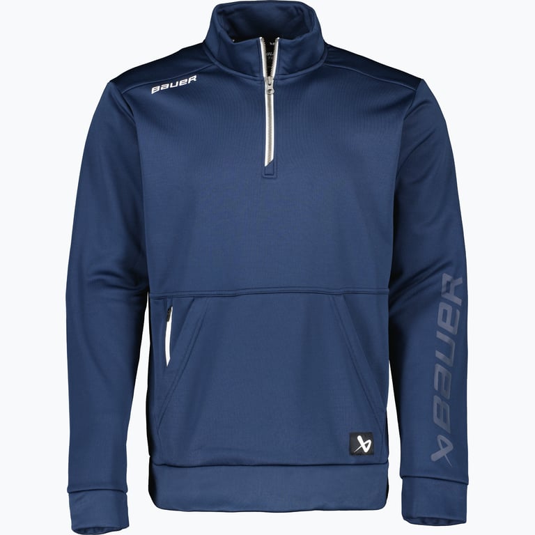 Bauer Hockey Team Fleece 1/2 Zip Sr träningströja Blå