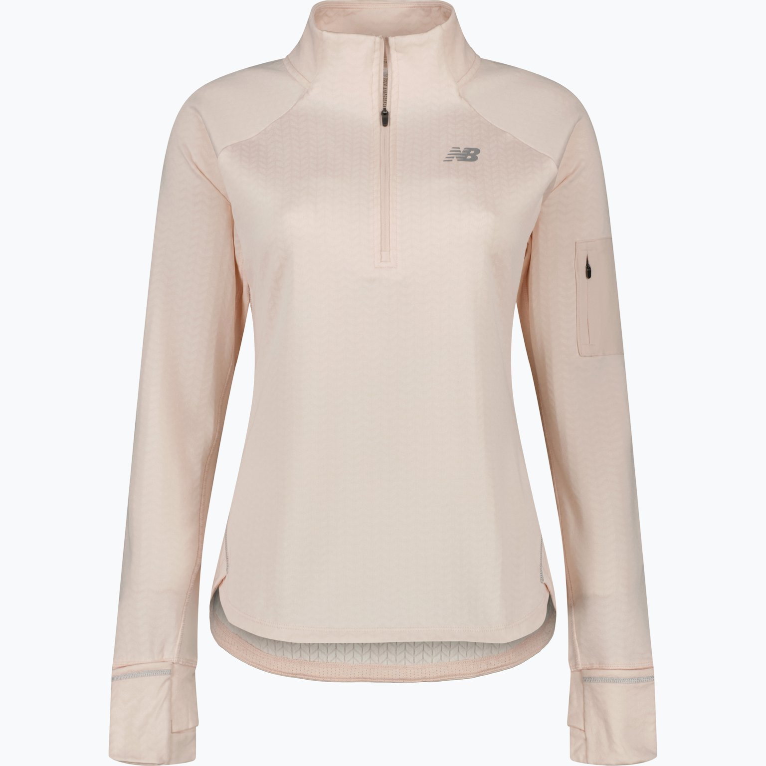 New Balance Heat Grid Half Zip W löpartröja Rosa