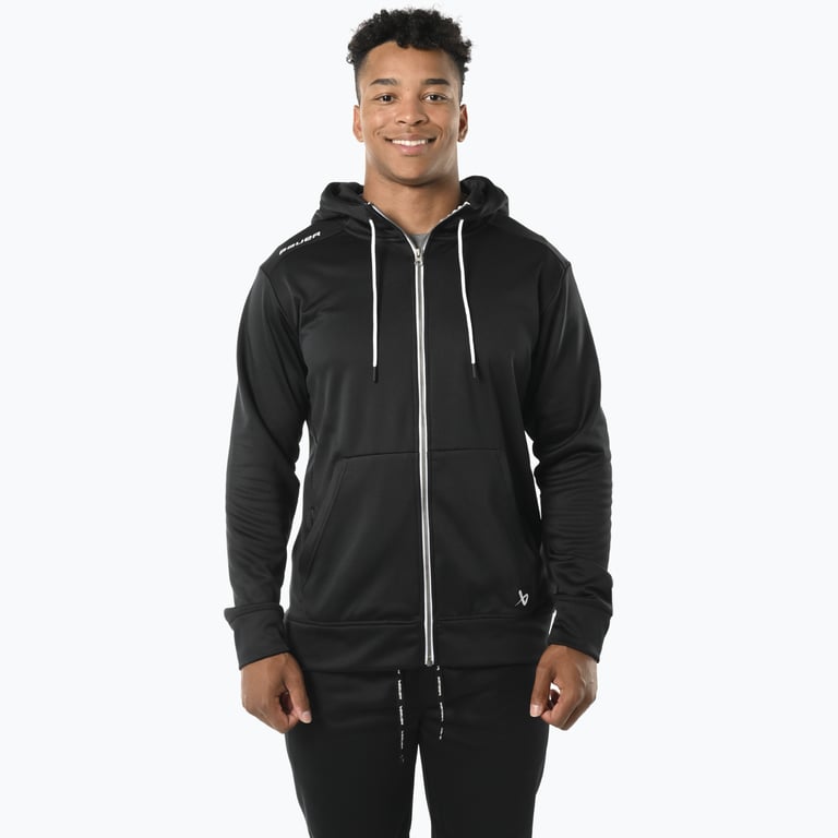 Bauer Hockey Team Fleece Zip SR huvtröja Svart