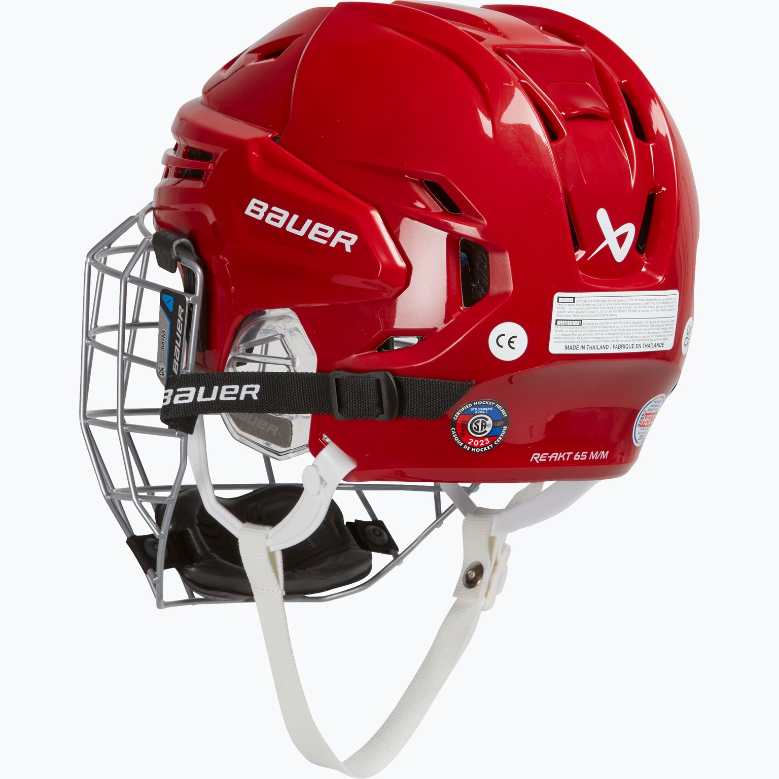 Bauer Hockey Re-Akt 65 Combo hockeyhjälm Röd