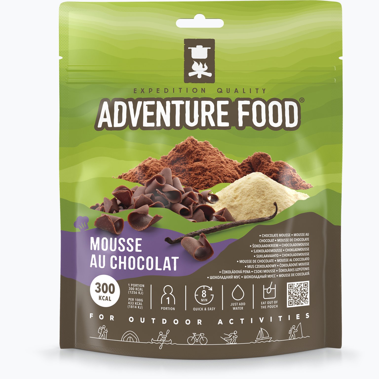 Adventure Food Mousse au Chocolat friluftsmat Flerfärgad