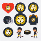 förhandsvisning ikon 1 för Brynäs IF BIF STICKERS Svart