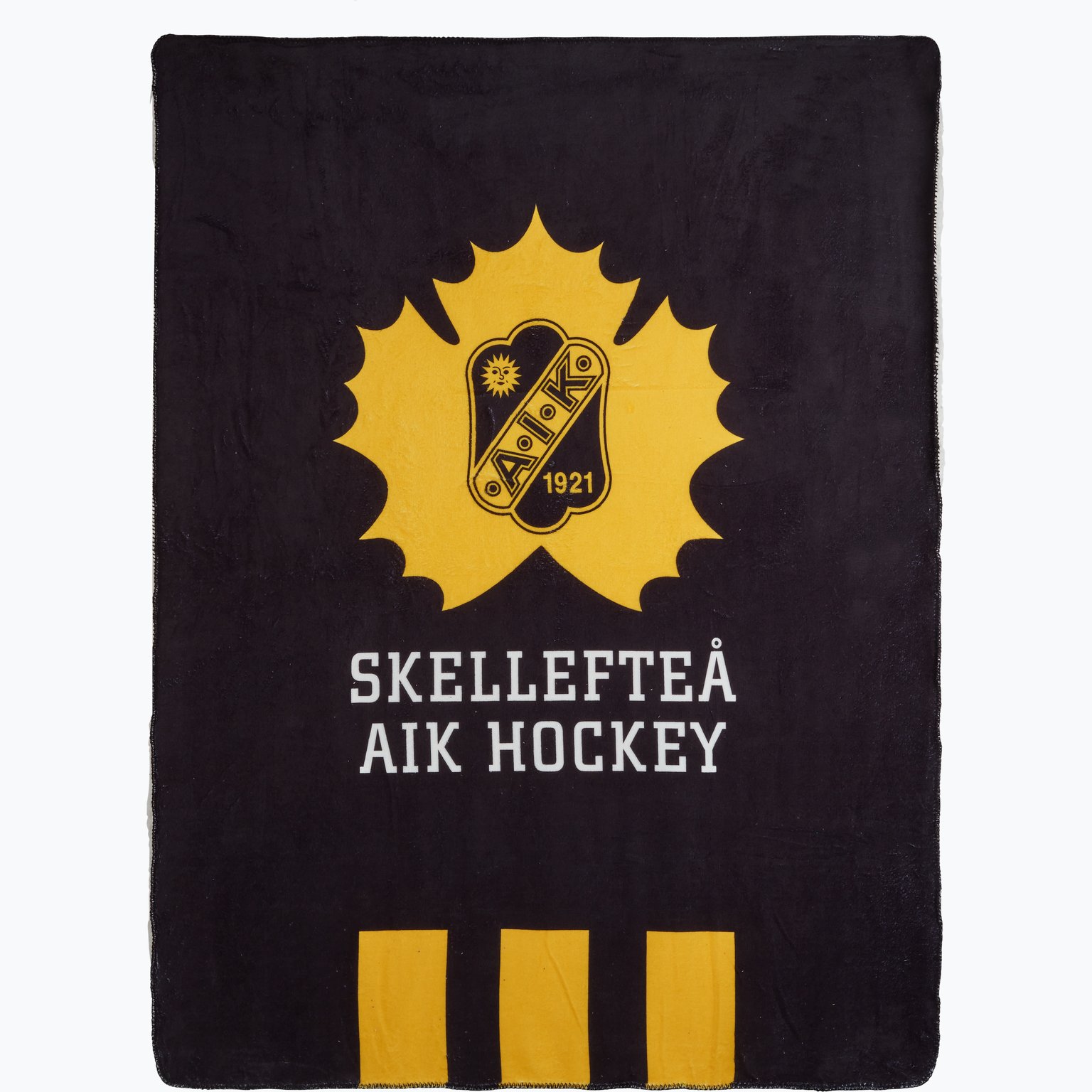 Skellefteå AIK Sherpa Filt 120x150cm Svart